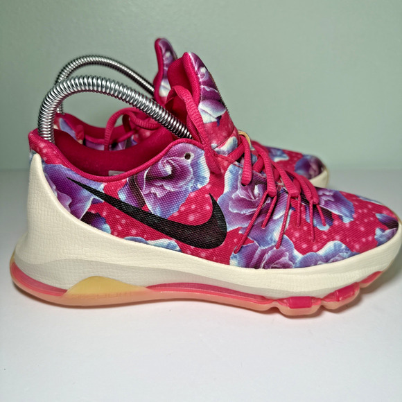 Nike KD 8 Aunt Pearl Pink Sneakers Basketball colorful Size 5 Y Amazing - Picture 3 of 10